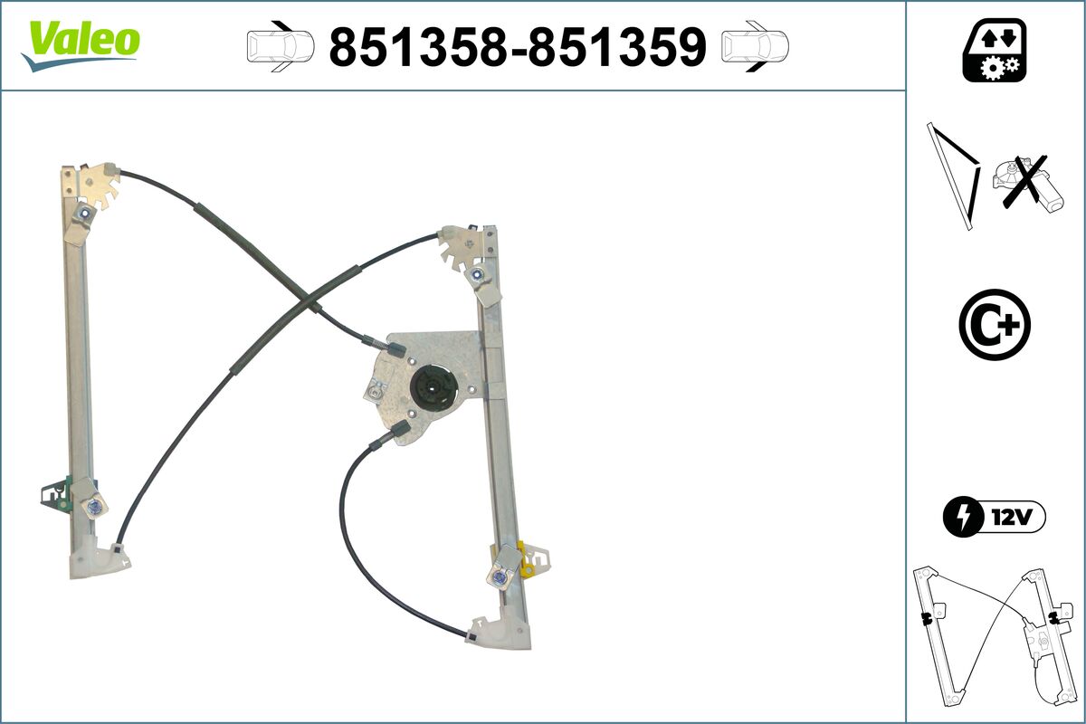 Window Regulator - 851358 VALEO